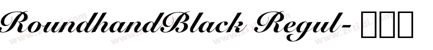 RoundhandBlack Regul字体转换
